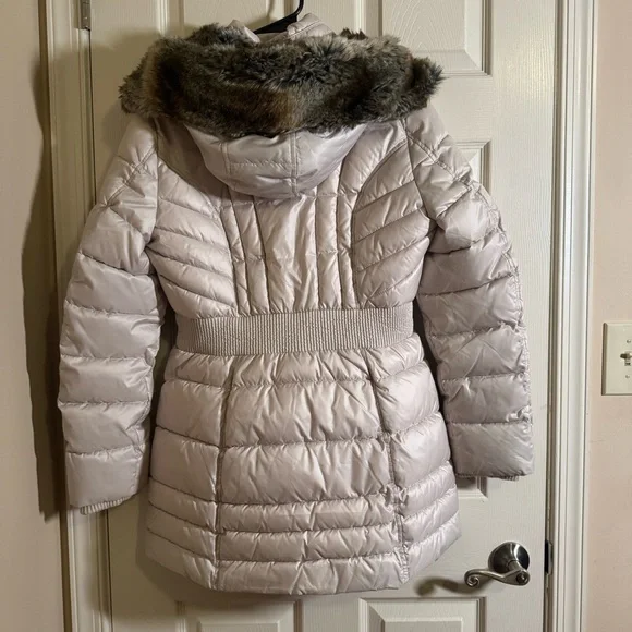 Laundry by Design Ivory Puffer Jacket with Faux Fur - Picture 6 of 12